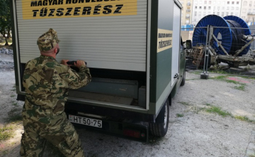 Második világháborús légvédelmi repeszlőszerek kerültek elő Lepsényben